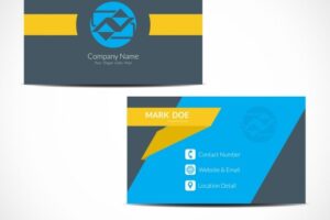 Colorful elegant business card