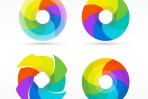 Colorful logos collection