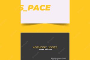 Colorful minimal business card template