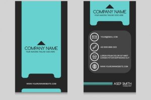 Coloured business card design