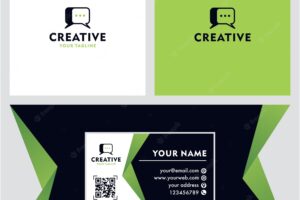 Communication message logo and id card