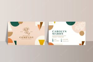 Corporate abstract business cards