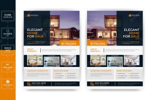 Creative and clean real estate flyer for real estate and property business