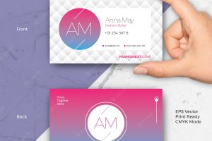 Creative fashion business card