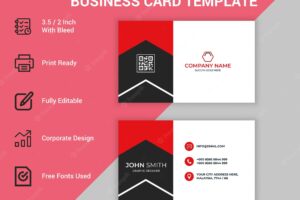 Creative and modern professional business card template