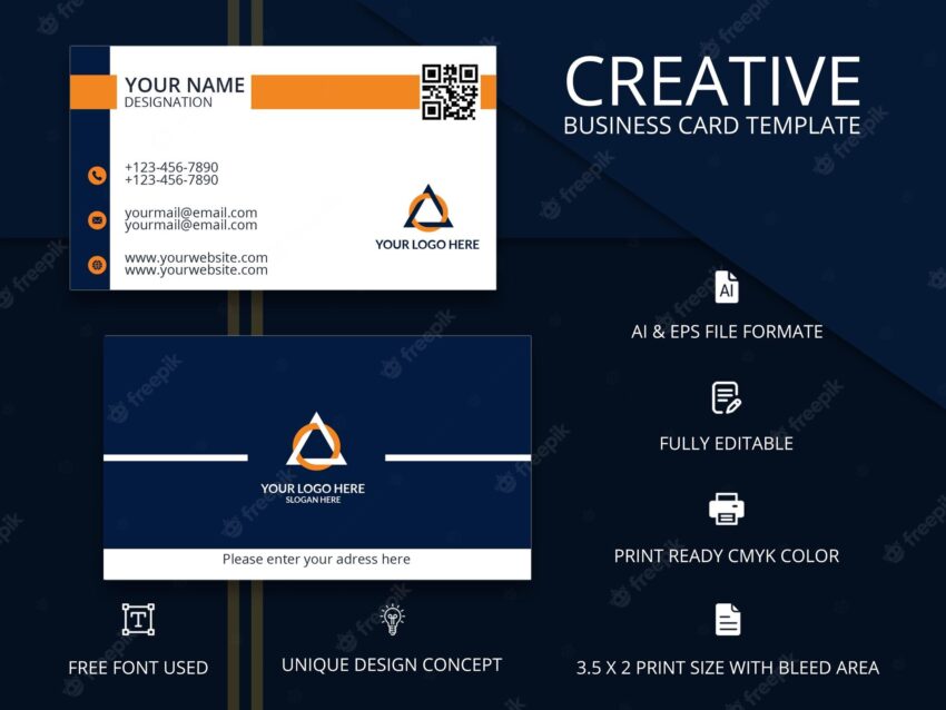 Creative modern and unique luxury business card