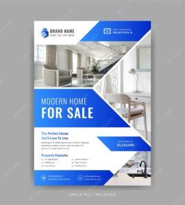 Creative real estate agent flyer design