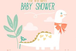 Cute baby shower background