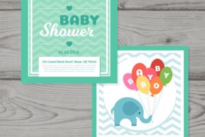 Cute baby shower card