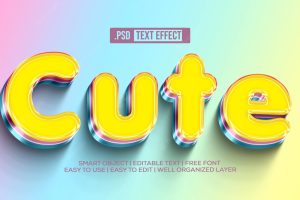 Cute text style effect