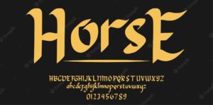 Decorative alphabet font