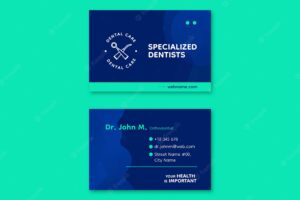 Dental care business card template