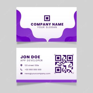 Double sided business card template