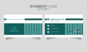 Double-sided creative business card visiting card name card template design vector