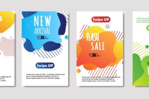 Dynamic abstract fluid mobile for sale banners sale banner template design mega sale special offer set design for flyer gift card poster on wall coverbook banner social media