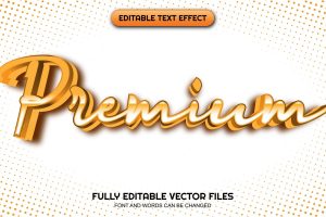 Editable text effects premium theme