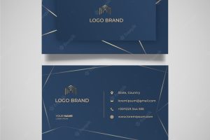 Elegant abstract business card template