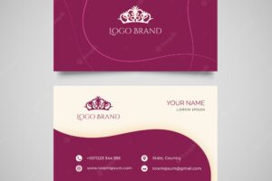 Elegant abstract business card template