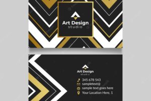 Elegant business card template concept
