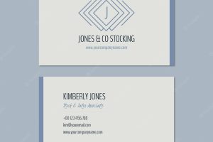 Elegant minimalist stocking associate sales business card