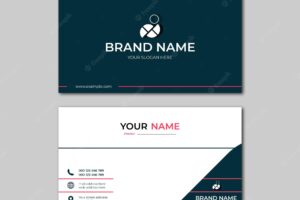 Elegant modern business card design template