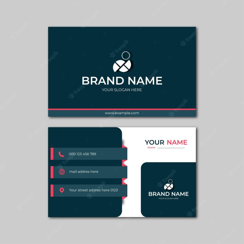 Elegant modern business card design template