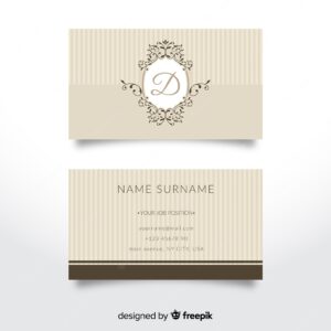Elegant style business card template