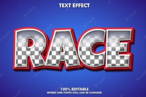 Emboss cartoon text effect with 3d extrude and outline