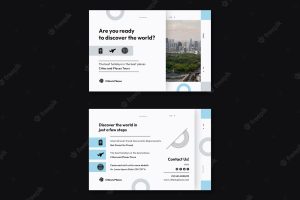 Explore the world business card