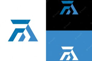 Fa initial logo, modern monogram logo