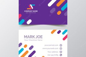 Fancy business lines card template