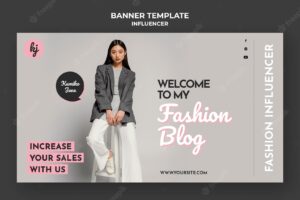 Fashion blog banner template