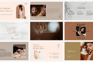 Fashion and branding template psd social media collection