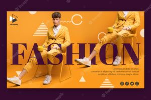 Fashion clothes banner template
