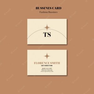 Fashion collection business card template