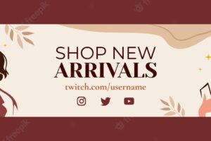Fashion collection twitch banner template