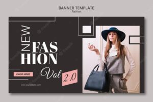 Fashion concept banner template