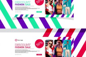 Fashion cool banner template