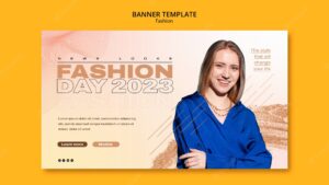 Fashion day 2023 horizontal banner template