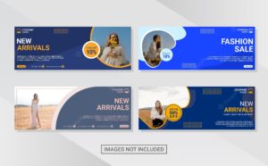 Fashion facebook cover page collection template