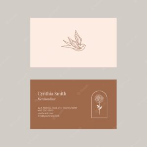 Fashion name card template psd collection