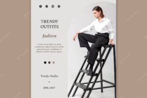 Fashion print template with photo