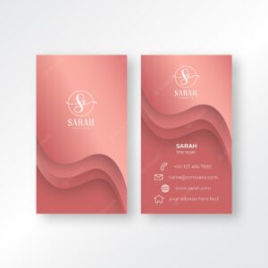 Feminine business card