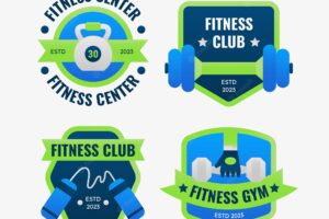 Fitness gym template design