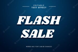 Flash sale text effect