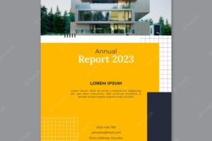 Flat architect service annual report template