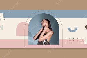 Flat design fashion collection twitch banner