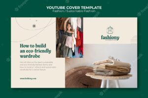 Flat design fashion template