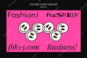 Flat design fashion template