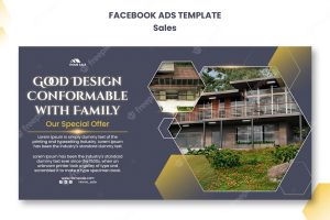 Flat design sales template